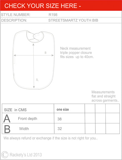 R196 Fleecey's Junior Bib custom image