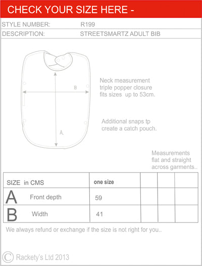 R196 Fleecey's Adult Bib custom image