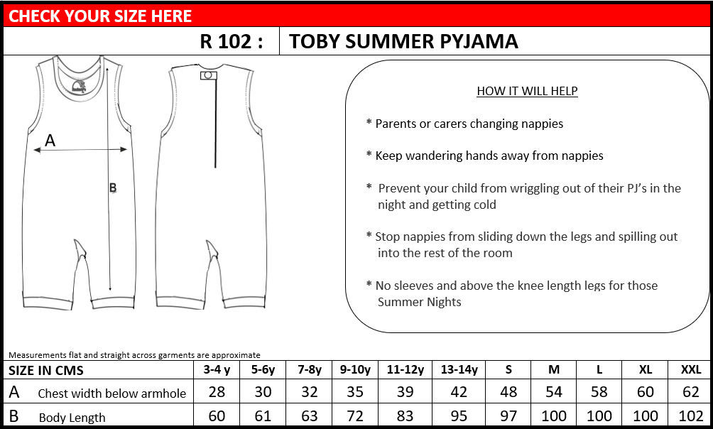 R103 Children S/S Summer Pyjama custom image