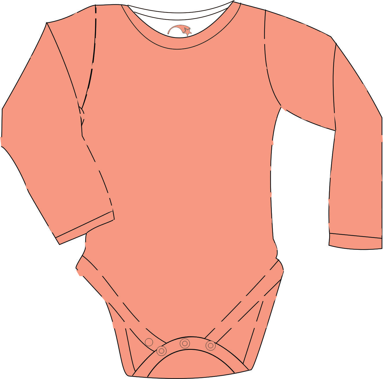 R154C Children 100% Cotton L/S T-Shirt V