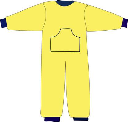 R212C Children 100% Cotton Back Zipped PJS