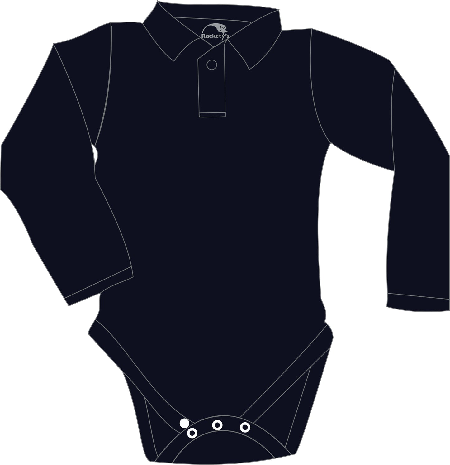 R54 L/S Adult Cotton Popper Polo Shirt